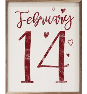 February 14th Hearts White